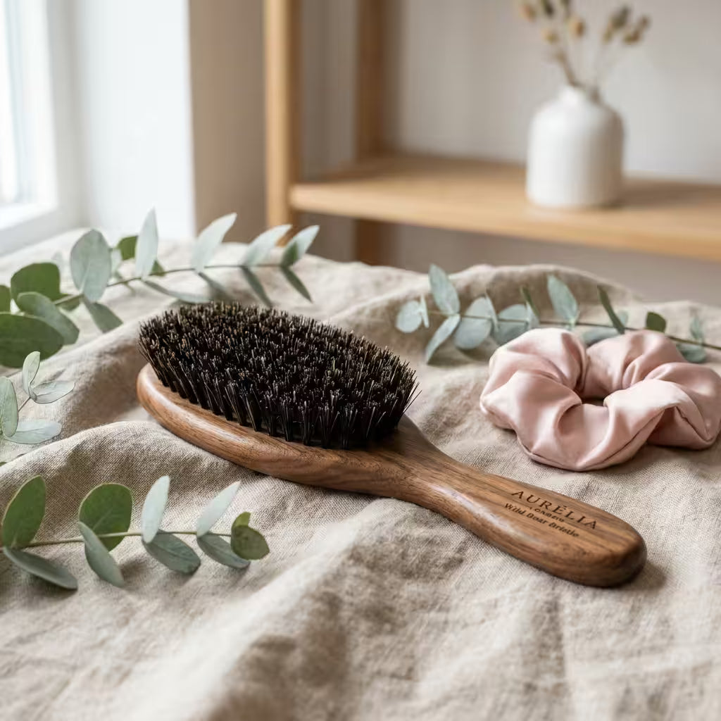 Boar Bristle Hair Brush